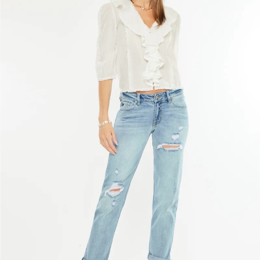 KanCan Mid Rise Boyfriend Jeans